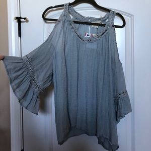 Cold shoulder blouse